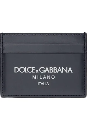 Dolce & Gabbana Navy Calfskin Card Holder