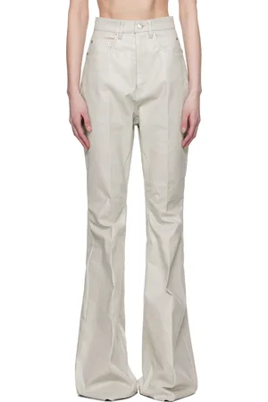 Rick Owens Off-White Hollywood Bolan Bootcut Jeans
