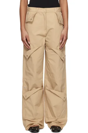 Kenzo Beige Paris Cotton Ripstop Cargo Pants