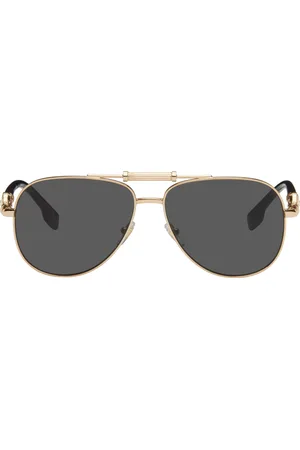 VERSACE Gold & Black Bridge Sunglasses