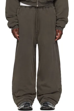 LU’U DAN Gray Wadded Bontans Sweatpants