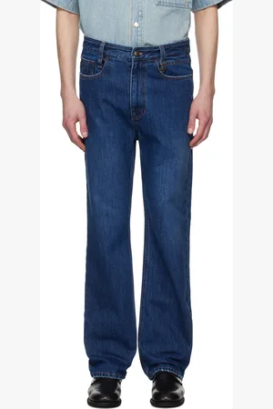 WOOYOUNGMI Navy New Straight Jeans