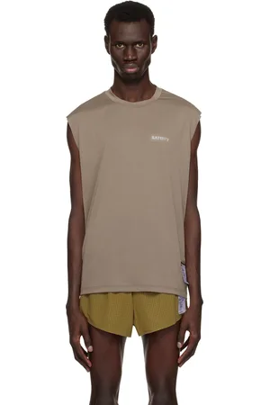 SATISFY Taupe AuraLite Muscle Tank Top