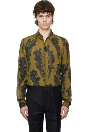DRIES VAN NOTEN Tan Tight Fit Shirt