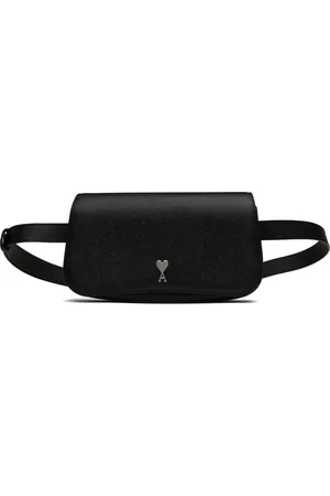 Ami Black Leather Crossbody Paris Paris Bag