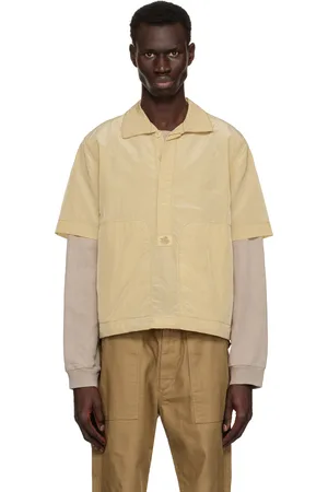 RANRA Beige Foreger Shiny Nylon Polo