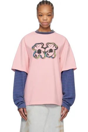 We11 Done & Purple Teddy Twins Layered T-shirt