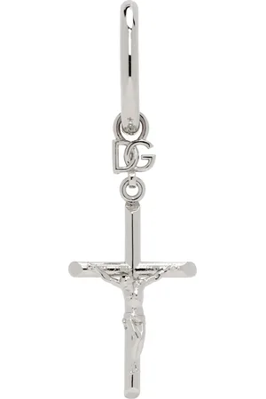 Dolce & Gabbana Silver DNA Cross Single Earring