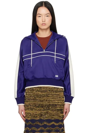 WALES BONNER Navy Mantra Hoodie