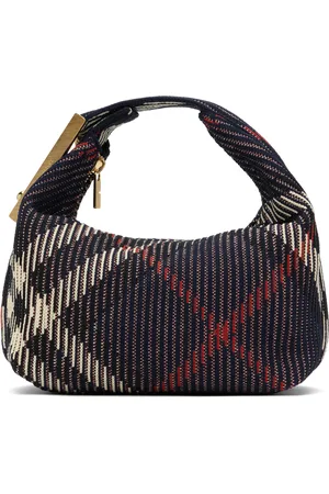 Burberry Navy Mini Peg Duffle Bag