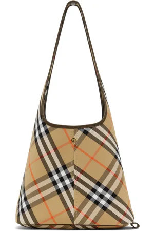 Burberry Beige Small Check Shoulder Bag