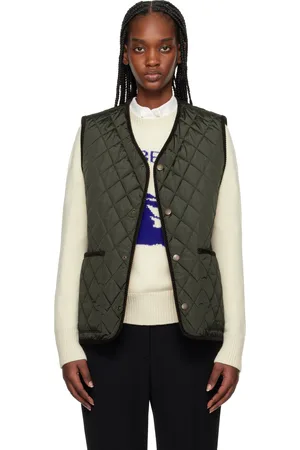Burberry Green Quilted Nylon Vest