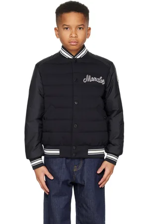 Moncler Big Kids Black Dieter Down Bomber Jacket