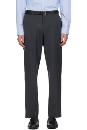 HUGO BOSS Navy Houndstooth Dressletic Trousers