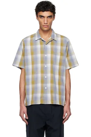 NANAMÍCA Yellow & Blue Open Collar Pique S/S Shirt