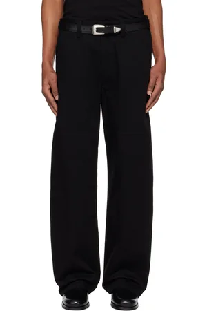 LEMAIRE Black Big Work Trousers