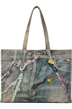 Acne Studios Blue Logo Shoulder Tote