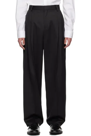 HUGO BOSS Black Modern-Fit Front Pleat Trousers