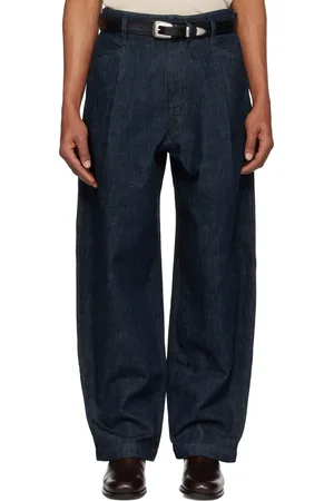 LEMAIRE Blue Pleated Workwear Jeans