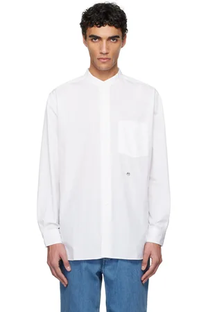 NANAMÍCA Off-White Band Collar Wind Shirt