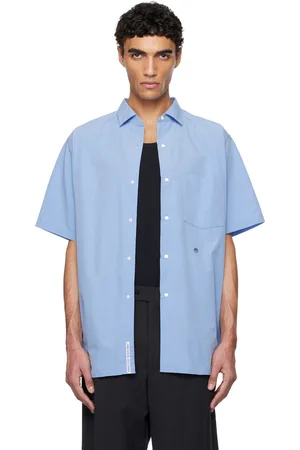 NANAMÍCA Blue Regular Collar Wind S/S Shirt