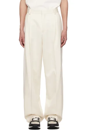 HUGO BOSS Beige Modern-Fit Front Pleat Trousers