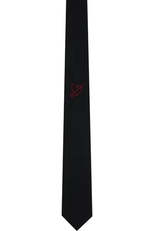 Ernest W. Baker Heart Embroidered Tie