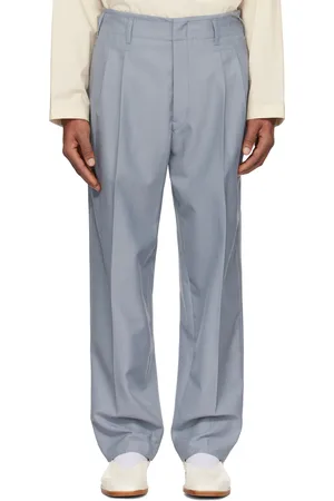LEMAIRE Gray Pleated Trousers