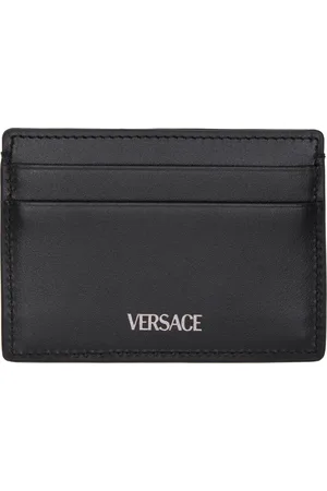 VERSACE Black Barocco Jacquard Card Holder