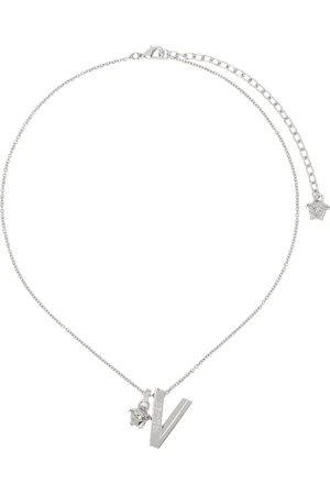 VERSACE Silver V2025 Chain Necklace