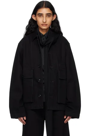 LEMAIRE Black Boxy Denim Jacket