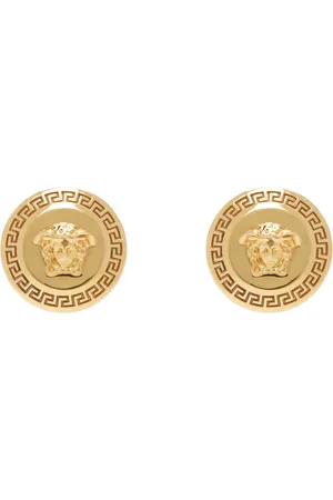 VERSACE Gold Tribute Stud Earrings