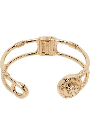 VERSACE Gold Safety Pin Bracelet