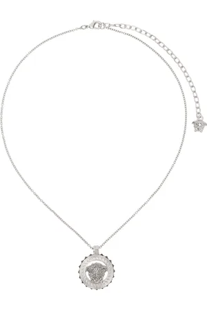 VERSACE Silver Crystal Medusa 