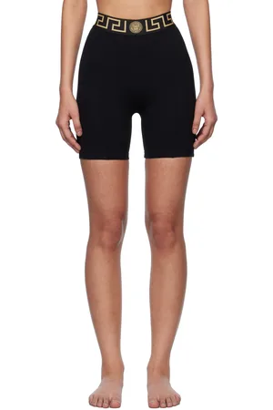 VERSACE Black Greca Border Sport Shorts