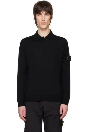 Stone Island Black Light RWS Pure Wool Polo