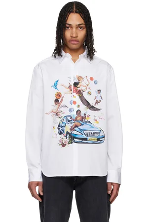OFF-WHITE White Fresco Car Shirt