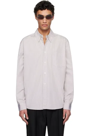 OUR LEGACY White & Purple Beyond BD Shirt