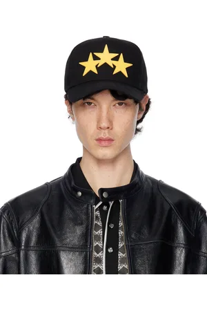 AMIRI Black 3 Star Canvas Cap