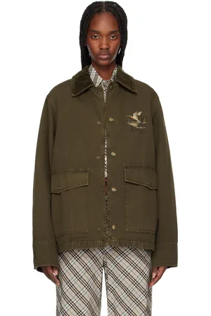 Burberry Khaki Cotton Field Jacket