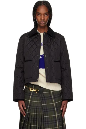 Burberry Cropped Quilted Nylon Jacket