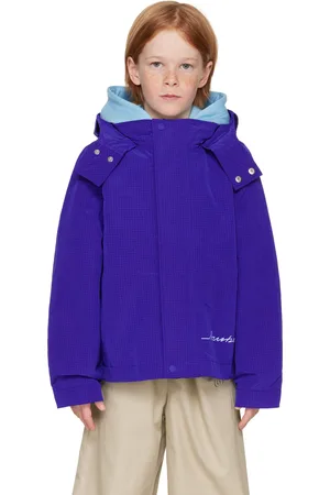 Burberry Kids Blue Nylon Jacket