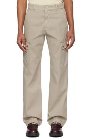 Burberry Taupe Cotton Cargo Pants