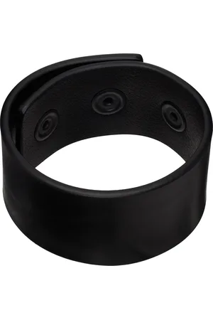 Rick Owens Black Hollywood Anthem Cuff Bracelet
