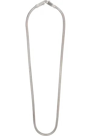 Rick Owens Silver Snake Chain Crossbody Strap