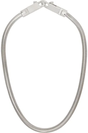 Rick Owens Silver Snake Chain Shoulder Strap