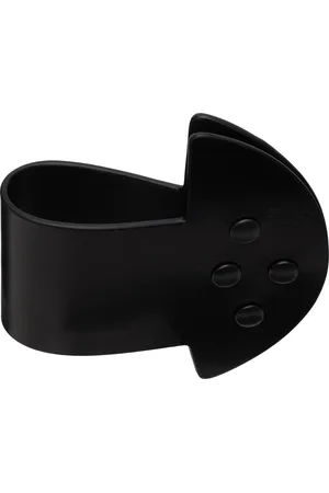 Rick Owens Black Hollywood Anthem Snaps Cuff Bracelet