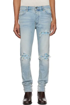 AMIRI Blue Crystal Starburst MX1 Jeans