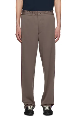 Comme des Garçons Brown Striped Track Pants