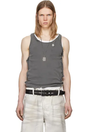ALEXANDER DIGENOVA Gray Layered Tank Top